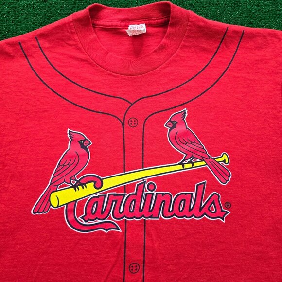 St Louis Cardinals Tshirt Mens Medium Red #3 Jordan MLB Baseball Sports - Picture 2 of 7